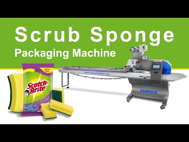 How Green Scrub Pad Pouches are Packed| Green Scrub Pad Packing Machine manufacturers in Coimbatore