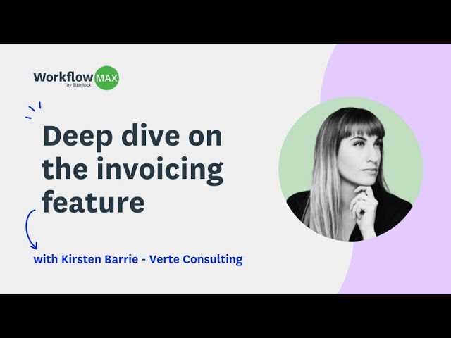 Deep dive on invoicing