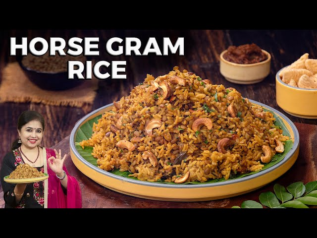 Horse Gram Rice | Healthy Recipes | Lunch Ideas | One Pot Recipes | Rice Recipes