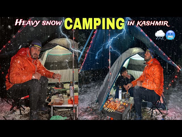 Not Solo Winter Camping In Heavy Snowfall | इस साल की पहली स्नो कैंपिंग 🥶 | Snow Camping In India |