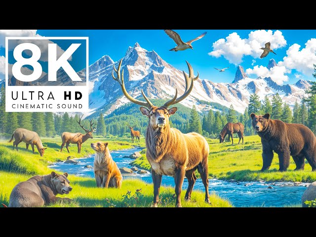 UNIQUE ANIMAL KINGDOM 8K ULTRA HD 120FPS | with Catchy Cinematic Music (color dynamic)