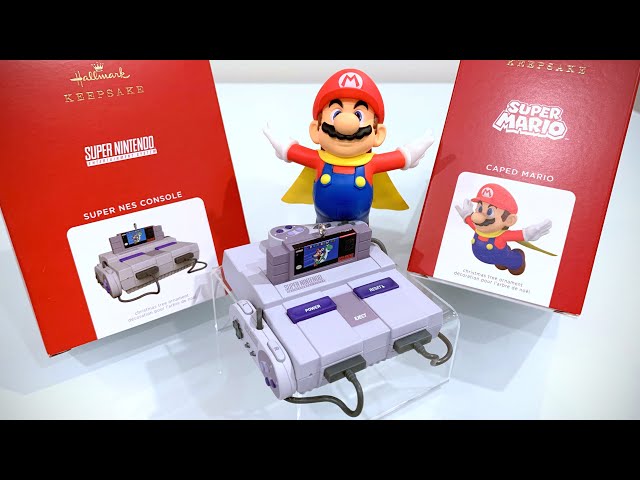 HANDS ON Super Nintendo and Cape Mario Hallmark Ornament 2021 #shorts