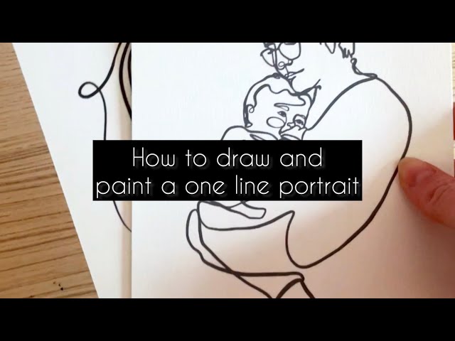 ONE LINE ART TUTORIAL | Beginners guide | How to draw and paint a one line portrait | iPad procreate