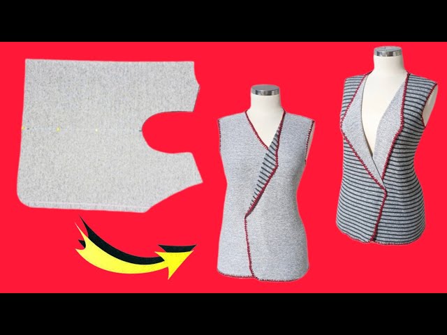 💥SEWING IN 10 MINUTES  💥Very Easy Double-Sided Vest Cutting and Sewing