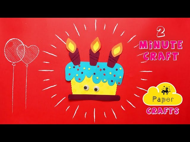 Cake Craft Idea - 3D DIY Paper Crafts - 1 Minute Crafts - Easy Origami Paper