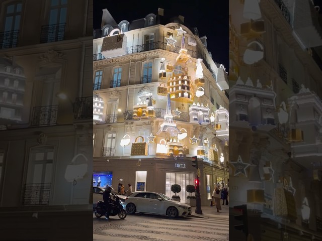 Dior mind blowing window display in Paris 🤯#youtubeshorts #shorts #minivlog #paris