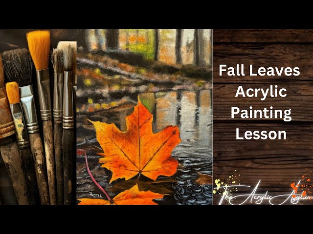 Fall Leaves Acrylic Painting Lesson