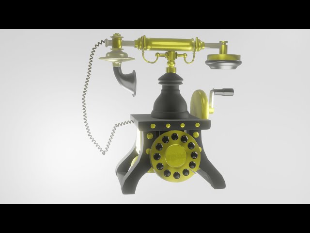 History of the Telephone - 3D Blender Animation