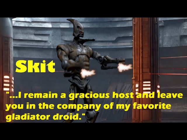 Star Wars Dash Rendar Skit #5 - Dash Battles Prince Xizor's Gladiator Droid