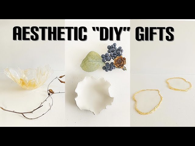 DIY LAST MINUTE GIFTS / 3 gift ideas - SUPER AESTHETIC!