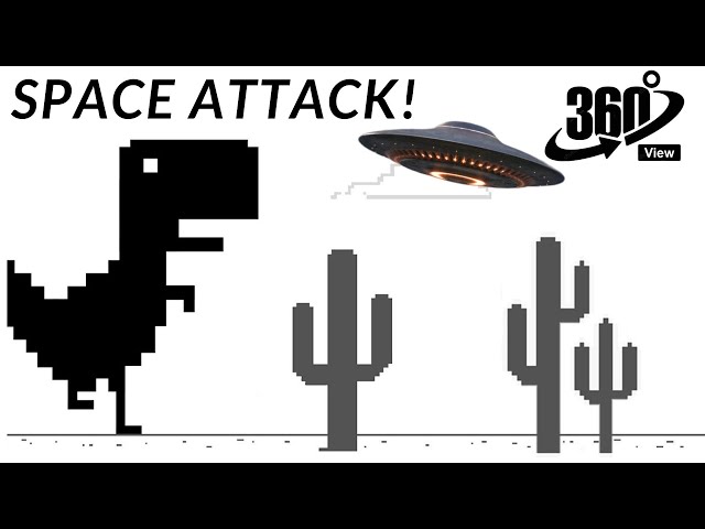 "Google Dinosaur in Space Attack! 🚀🌌 | 360° VR Adventure"