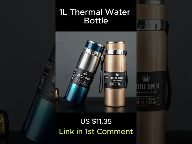 1L Thermal Water Bottle |Keep Cold and Hot Water Bottle Thermos for Water Tea Coffee #onlineshopping