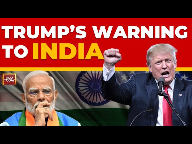 Trump Speech Live: Trump's Big Warning To India | Trump Threats Higher Tariffs | India-US Relations