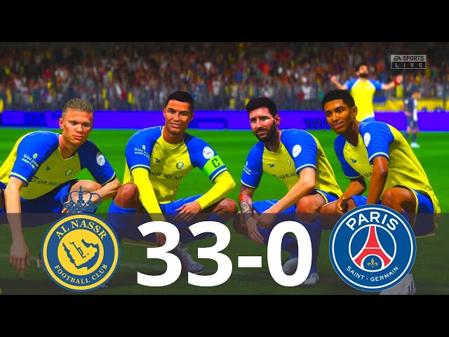 MESSI, RONALDO, MBAPPE, NEYMAR, ALL STARS | AL NASSR 33-0 PSG