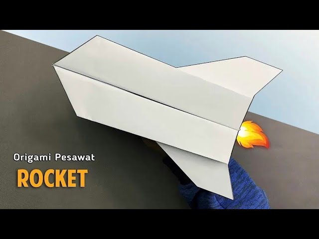 Pesawat Roket || Cara Buat Pesawat Kertas Roket bisa terbang