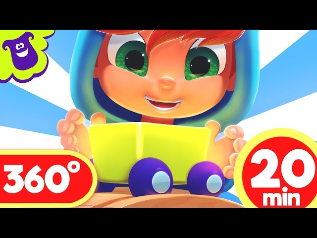 Train ride 360 video for kids - S1EP11 Fun and Play MIX - LooLoo Kids Songs for Kids