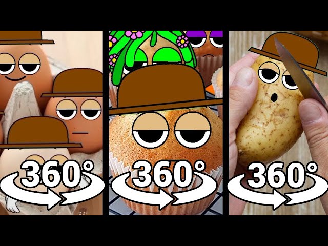 360º VR Talking food Sprunki All Episode Eggs and Cupcakes