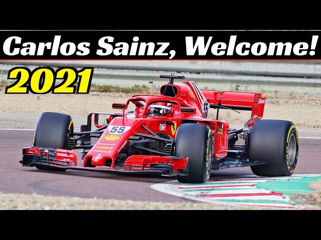 Carlos Sainz Ferrari Debut at Fiorano Circuit! - January 27, 2021 - 2018 Ferrari SF71H Test Day