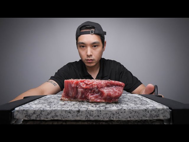 Cooking a Steak on a Stone