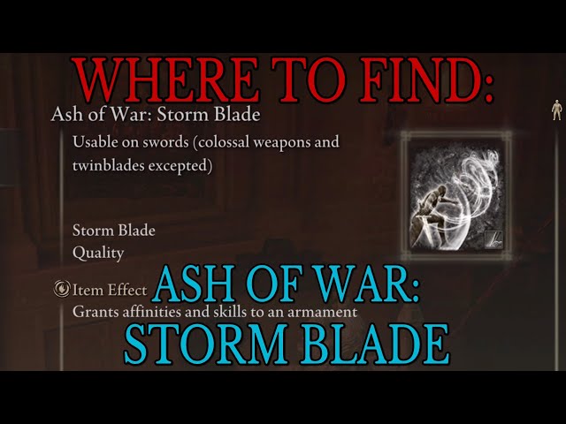 Where to find Ash of War Storm Blade - Elden Ring Guide