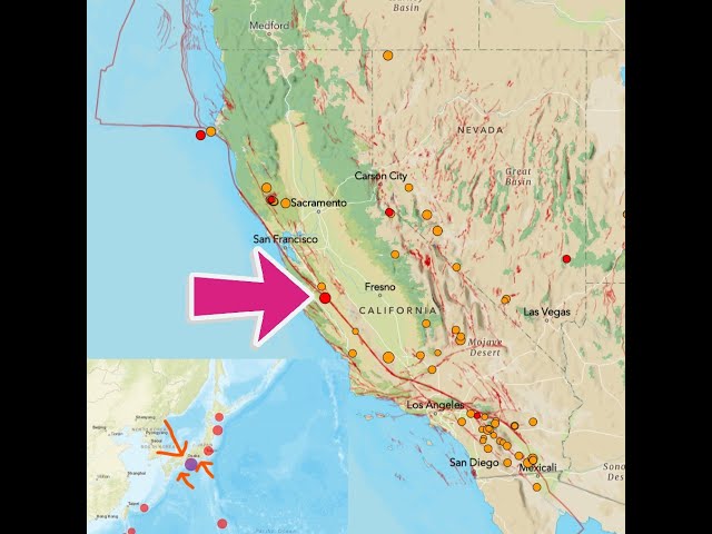 Deep 5.8 Earthquake Nankai Trough Japan. 3.6 San Andreas Fault. Tuesday Night 2/25/2025