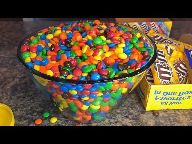 Satisfying Unpacking M&M's Chocolate Collection - Compilation