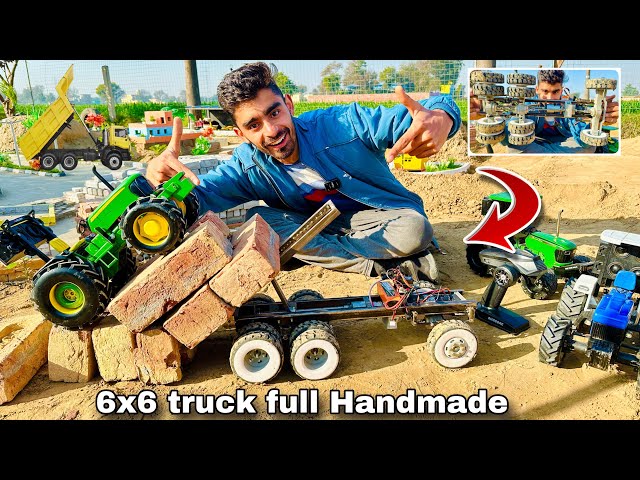 Making a 6x6 Rc truck using pvc pipe .-@Aakash946