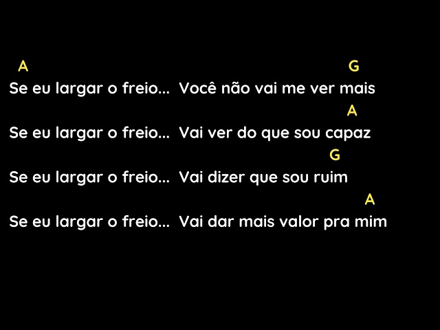 se eu largar o freio - Pericles com cifras