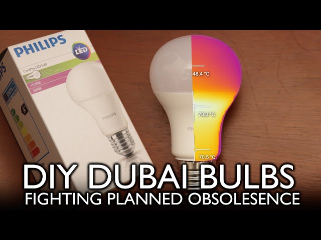 Making "Dubai lamps" from 13 W Philips bulbs with a simple hack!