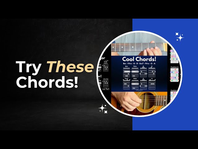 Try this cool sounding chord progression with a bit of melody! Grab your guitar and play along!