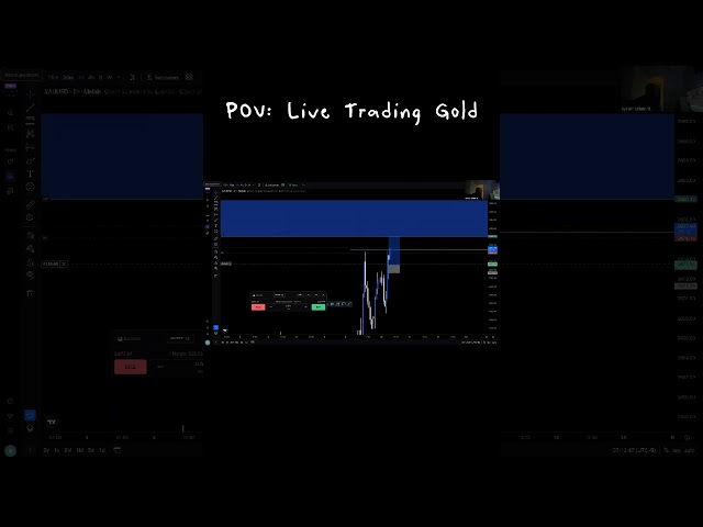 POV: Live Trading Gold #dayinthelifeofatrader #tradinghours #forex