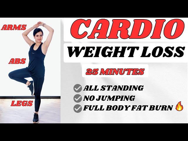 🔥Non-Stop Fat Burning CARDIO🔥Lose Weight|No Jumping|All Standing|Toned Arms & Legs|Lose Belly fat💦