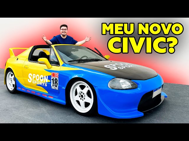 COMPREI UM HONDA CIVIC CONVERSÍVEL? BERRANDO FORTE NO BAIRRO DA MOOCA COM O CRX SPOON!