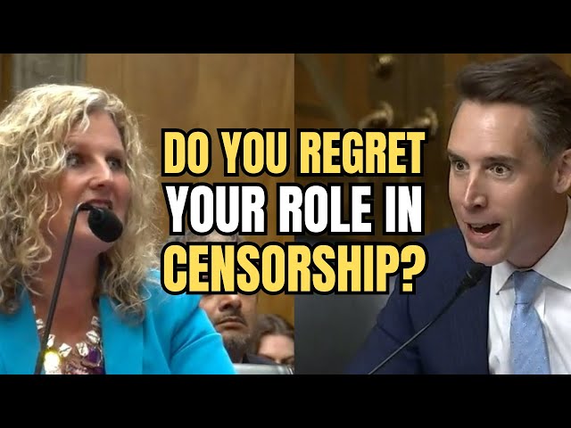 Can't Stop LYING: Sen. Josh Hawley TORCHES Smug Censorship Denier