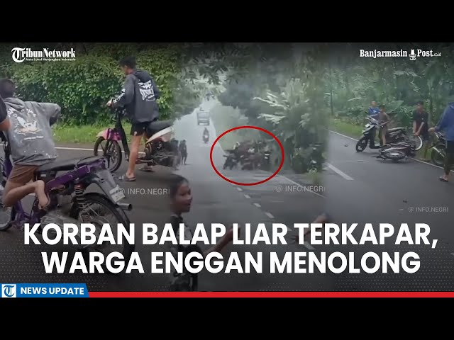 Kecelakaan Akibat Balapan Liar, Pemuda di Bali Terkapar di Pinggir Jalan, Warga Enggan Menolong