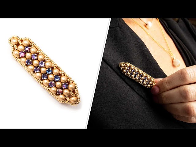 Princess Alice Brooch - DIY Jewelry Making Tutorial by PotomacBeads