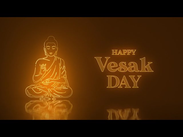 Happy Vesak day buddha day Purnima digital greeting ecard animated  video , Copyright FREE video