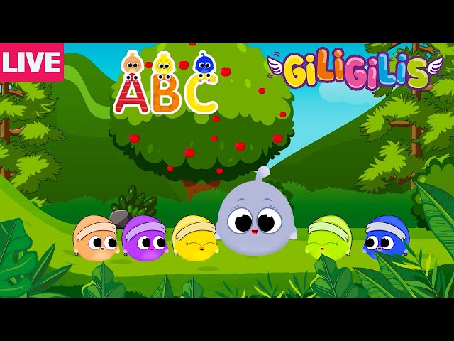 Learning Alphabetical Lesson With Five Little Giligilis and Five Little Shark | Learning ABC Song