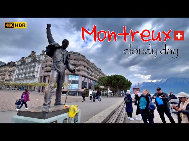 [Switzerland] Montreux, a cloudy day in memory of Freddie Mercury🇨🇭 4K HDR