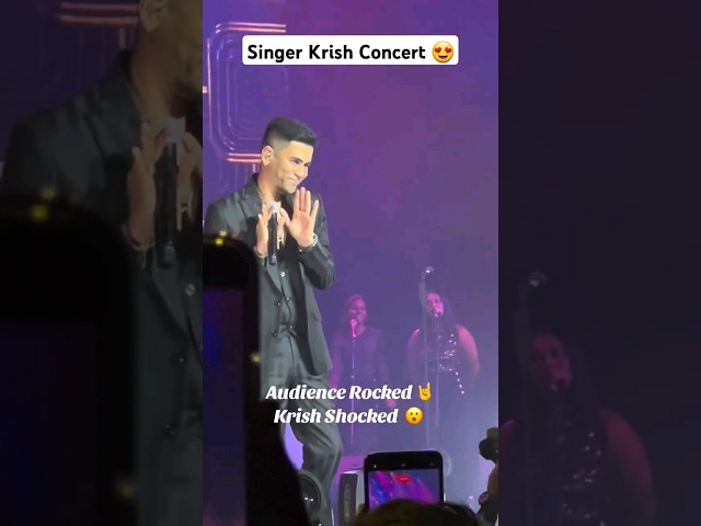 Audience Rocked 🔥 Singer Krish Shoked 😯🤣 #singerkrish #malaysia #concert #trending #trendingshorts