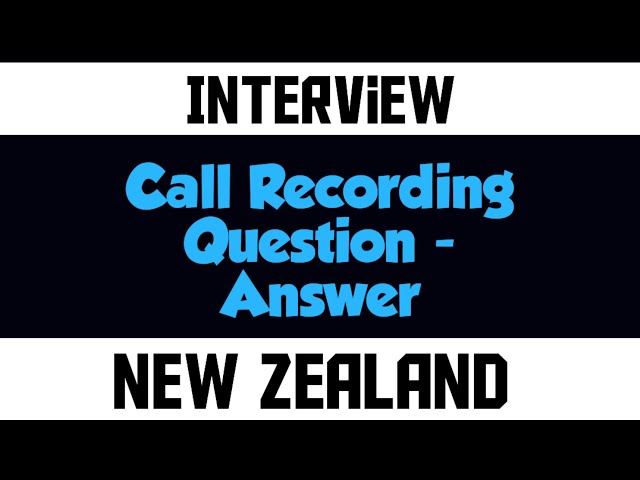 New Zealand study Visa interview questions - answers