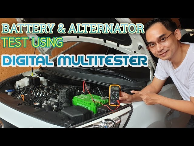 How to Check Battery and Alternator with Multitester