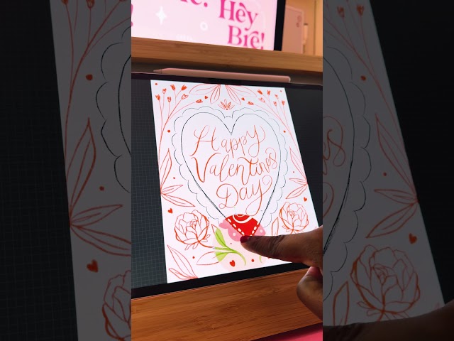 Valentine’s reveal! #ipadlettering #digitalart #shorts #valentinesday #procreate #procreatetutorial