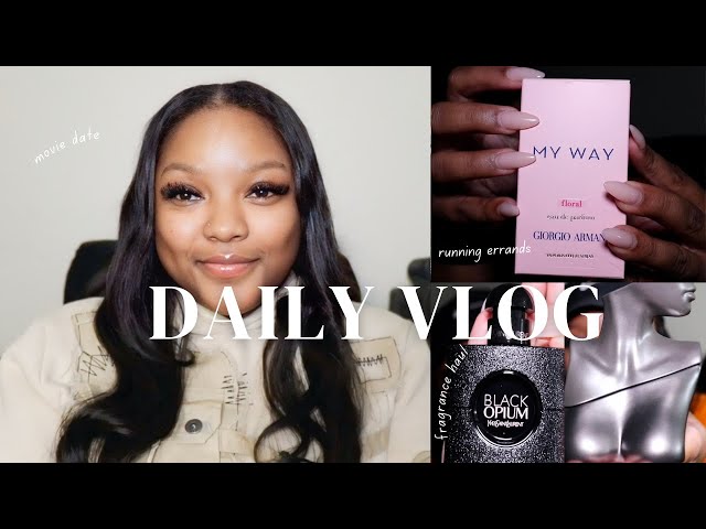 VLOG: MOVIE DATE + COME GROCERY SHOPPING WITH ME + FRAGRANCE HAUL