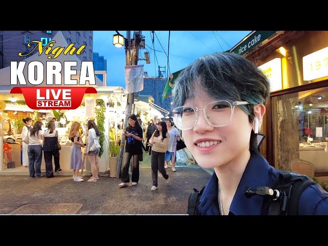 Live Korea Seoul 🇰🇷 Walk Tour Korea 🤩 Seoul Jongno Night Street Walking Tour | Korean Food Street