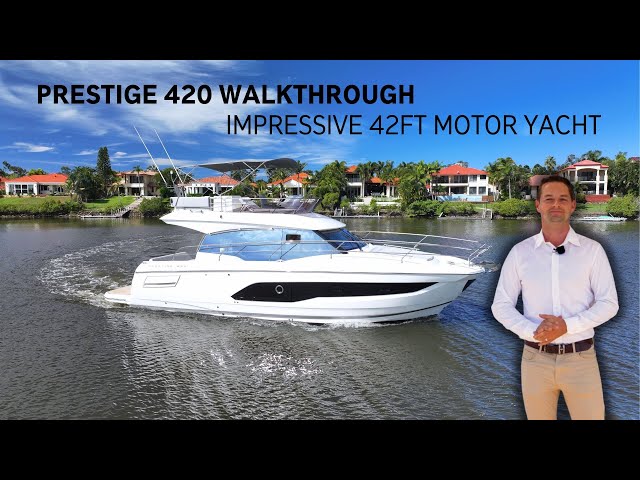 PRESTIGE 420 F-Line In-Depth Walkthrough | TMG Yachts