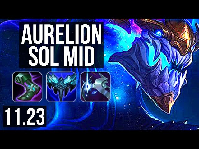 AURELION SOL vs AKALI (MID) | 400+ games, 1.0M mastery | KR Diamond | 11.23