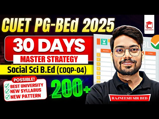 CUET PG Social Sci BEd 2025 Cracked in Last 30 Days🔥| Can I Crack? | Complete Strategy🎯