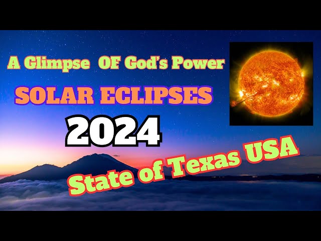 A Glimpse OE God's Power ||SOLAR ECLIPSES ||2024||State of Texas USA ||@IntezarUSAVlog