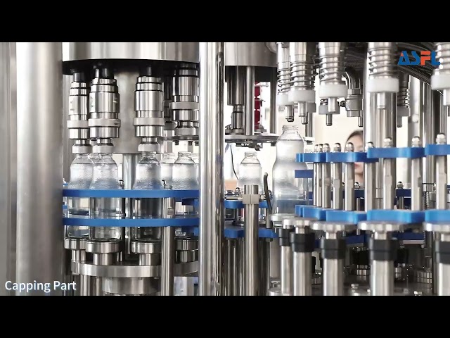 Automatic 500ML/1.5L glass bottle 24-8 juice filling and capping machine 5000-8000BPH